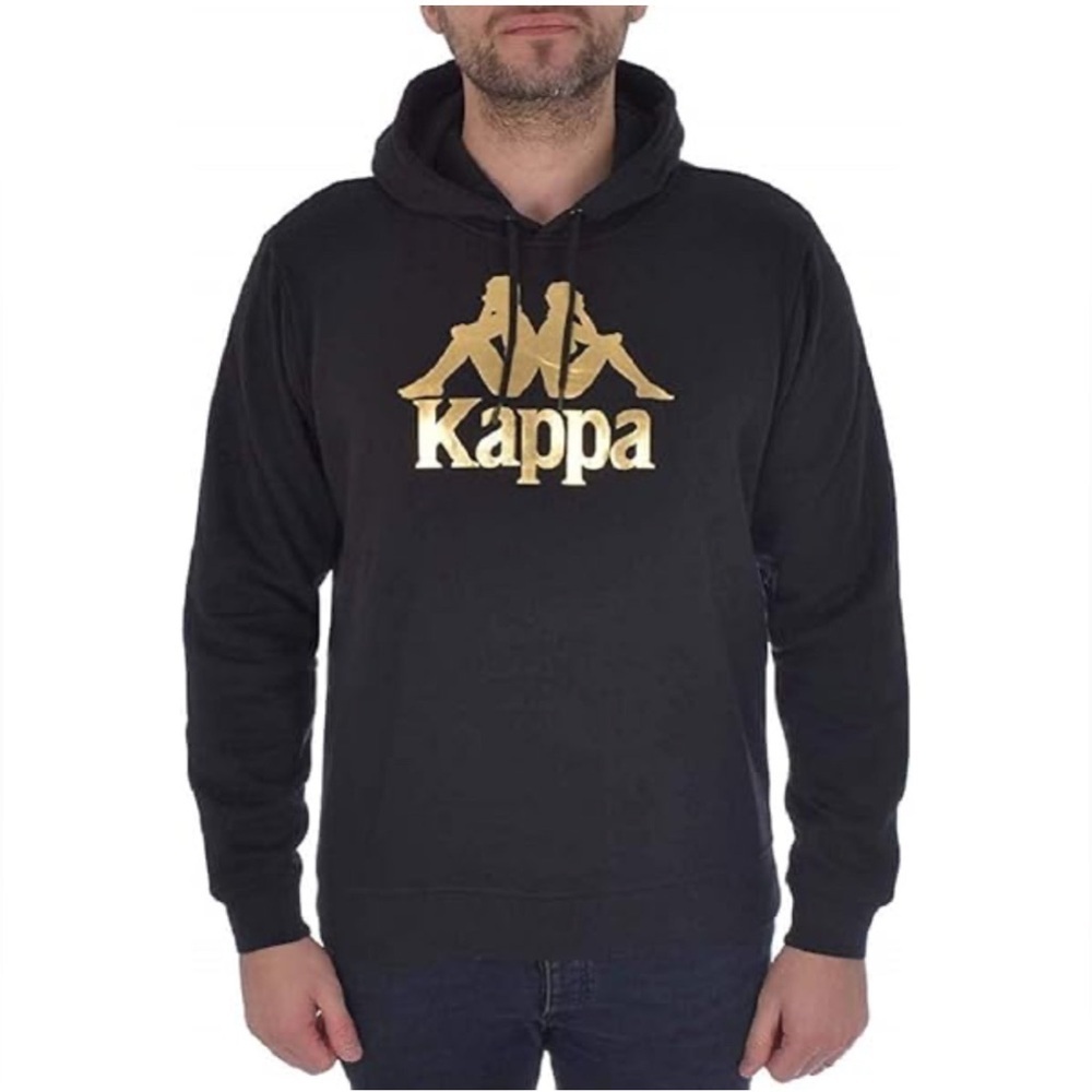 Kappa Black and Gold Men’s Sweatshirt Hoodie.  Size-Large